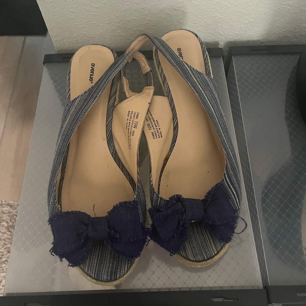 Light Blue Sandals W Heel